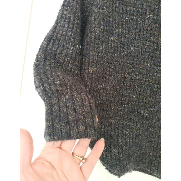 free people women's sweater XS Gray Cropped Wool - Picture 2 of 5